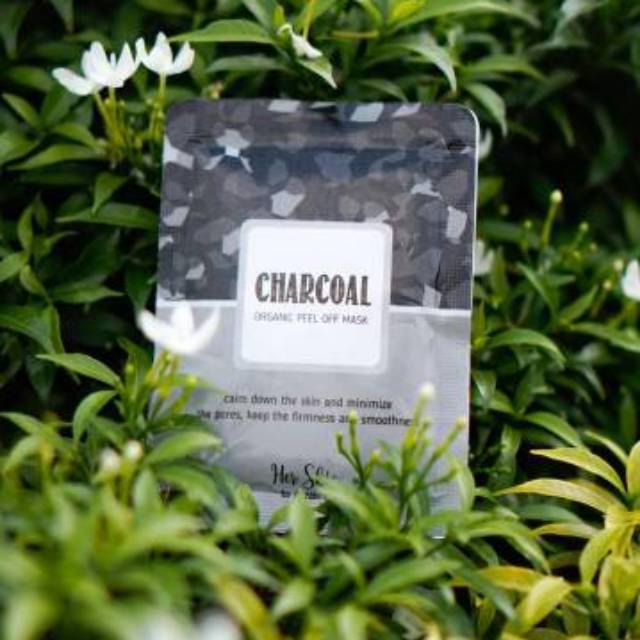 Masker peel off Charcoal Her Skin masker wajah organik peeloff masker topeng