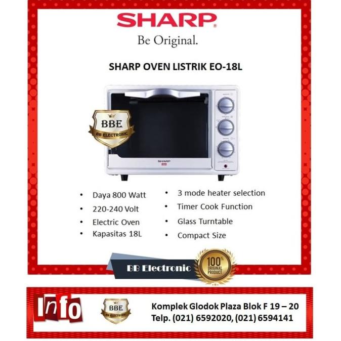 Sharp Oven Listrik Eo-18L Terlaris
