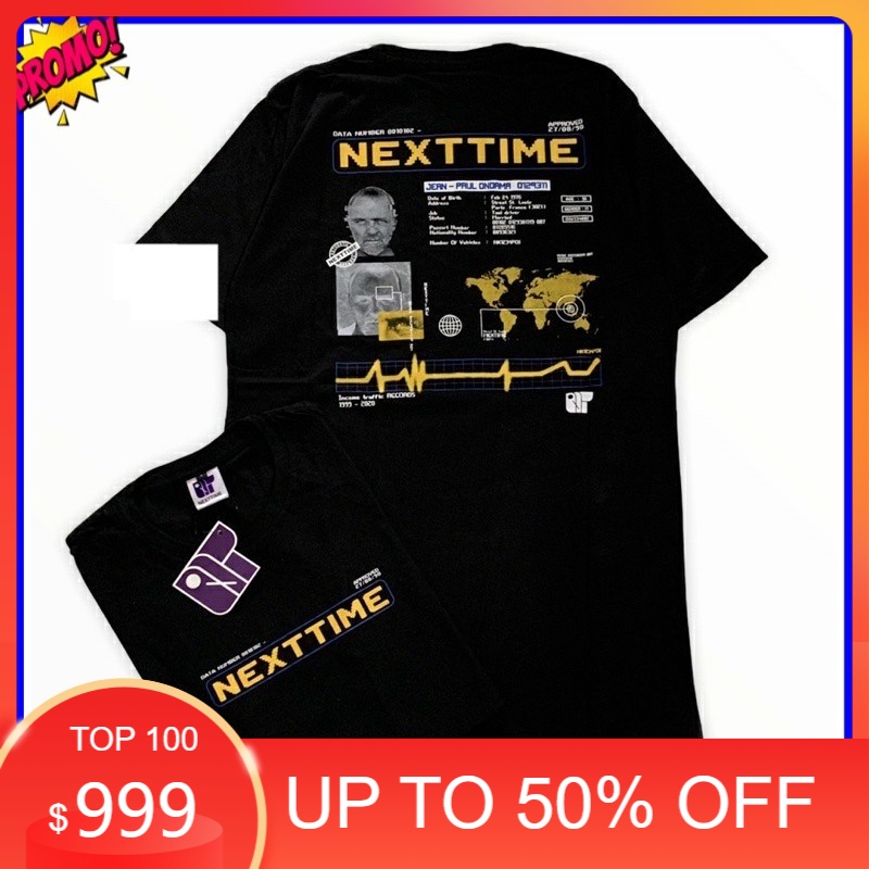 Kaos Distro / Casual Next Time Streetwear Hitam Pria Wanita Premium Murah / Thanksinsomnia  / ACDC /