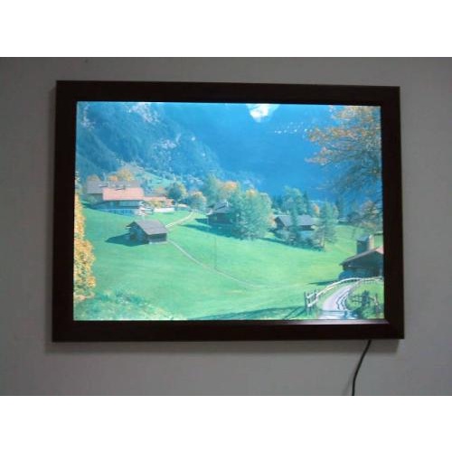 crystal frame led ukuran A3 40X30 CM