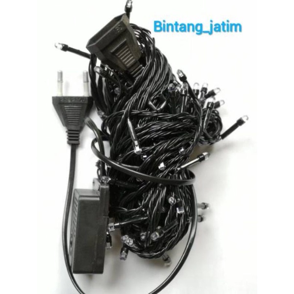 LAMPU TUMBLR 50led  / LAMPU NATAL LED / TUMBLR LIGHT / TUMBLR LED /  KABEL HITAM 50led