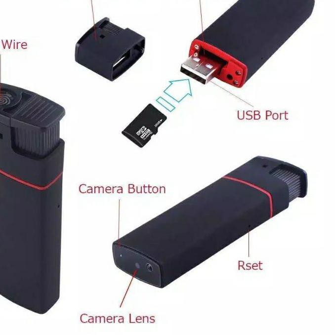 ♠ SPY K6 CAM SPY CAMERA LIGHTER K6 KAMERA PENGINTAI KECIL TERSEMBUNYI KOREK REKAM VIDEO FULL HD 1080