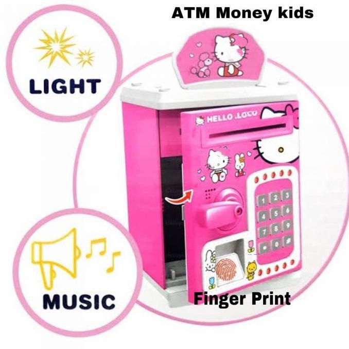

Mainan Edukasi Anak Perempuan Brankas Celengan Atm Hello Kitty dan LOL