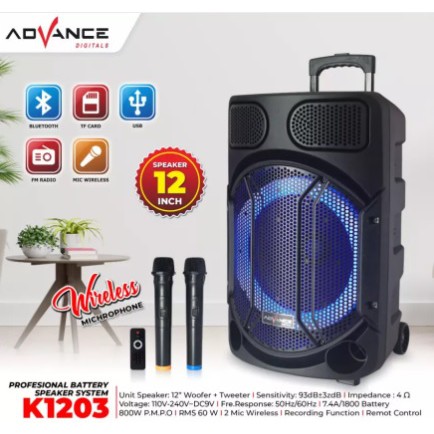 (PENGIRIMAN KHUSUS JNT/JNE/DLL) Speaker Advance K 1203/Speaker meeting