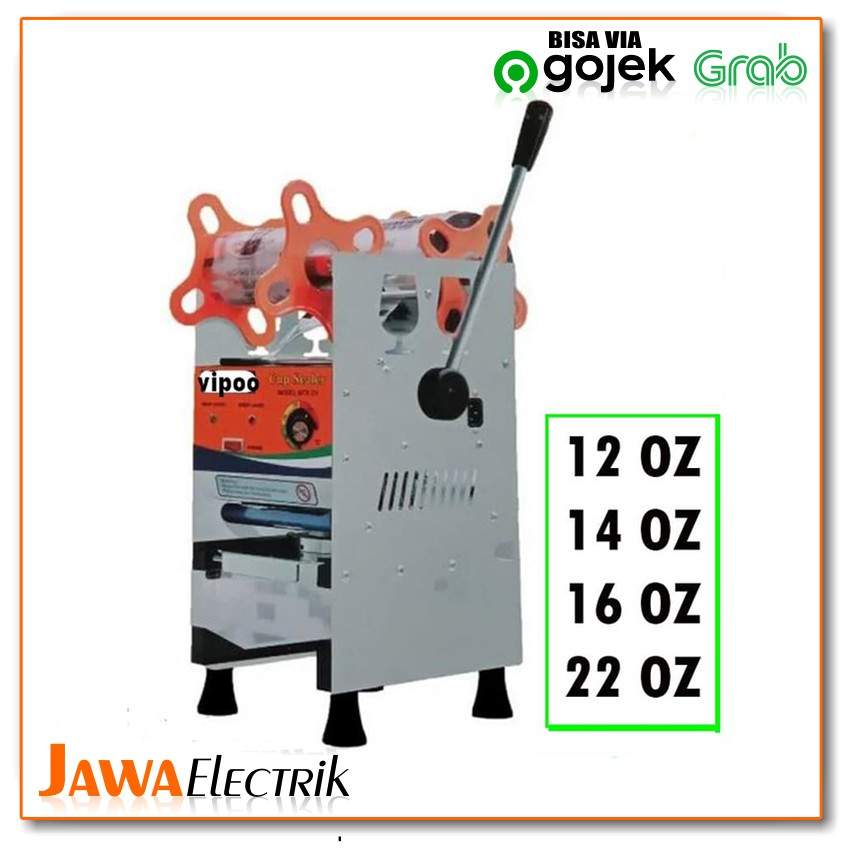 Mesin Sealer Plastik VIPOO VD-8 Cup Sealer Utk Gelas Maks 22 oz