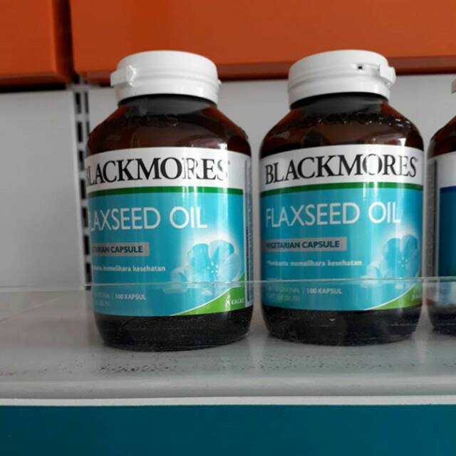 Blackmores flaxseed oil--100 kapsul--menjaga kesehatan kulit dan rambut--BPOM kalbe