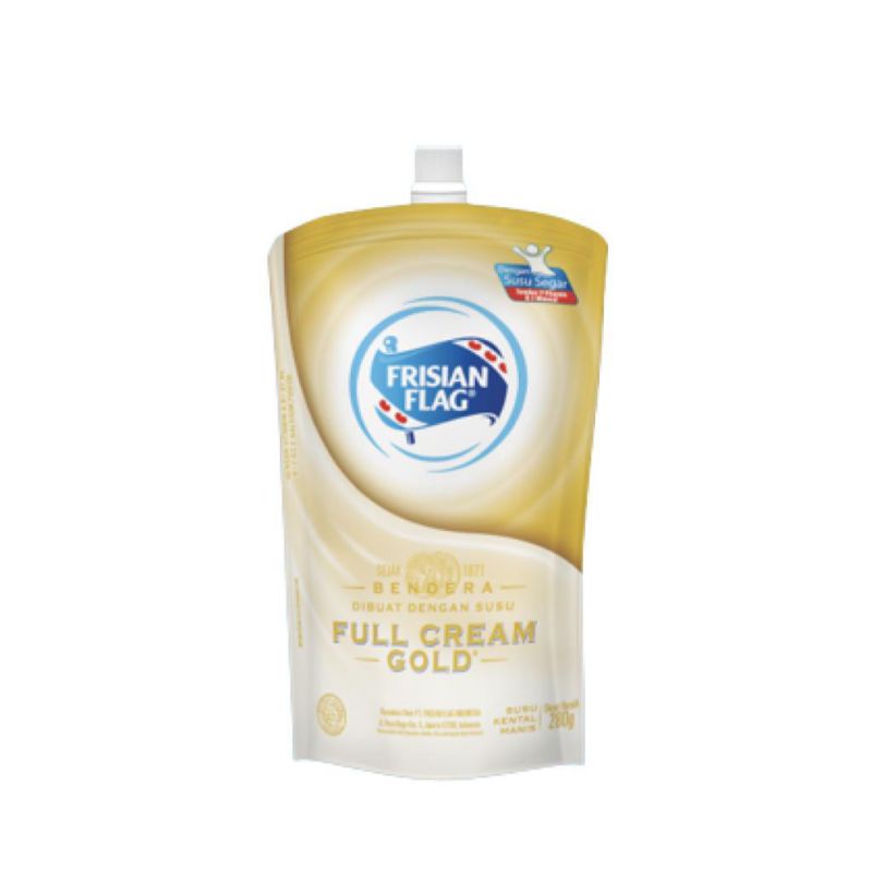 

Frisian Flag Gold Full Cream Krimer Kental Manis Putih Pouch 280gr