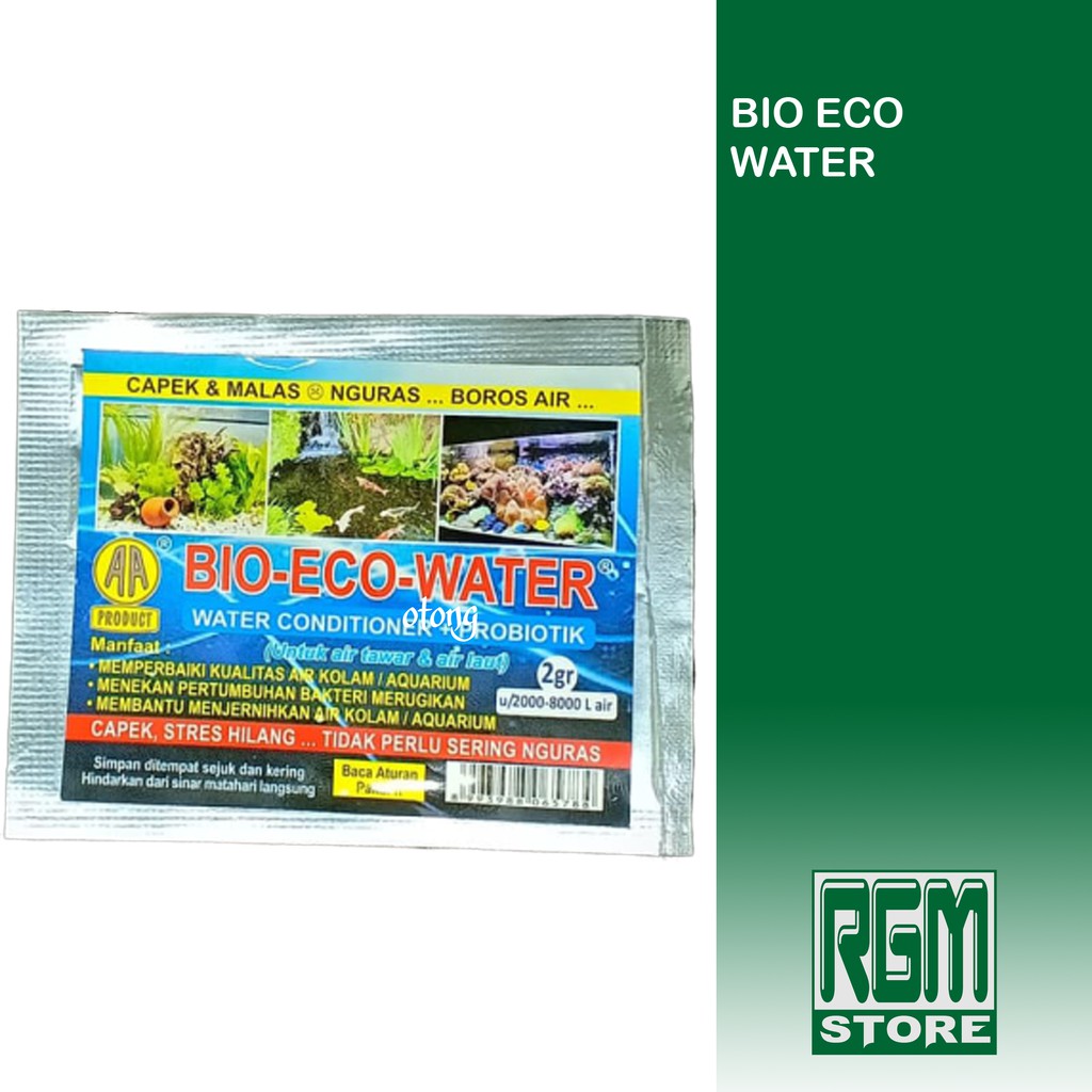 BIO ECO WATER conditioner plus probiotik penjernih air aquarium kolam