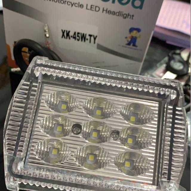 Lampu Tembak Sorot Cwl 9Mata Plus Ring - Lampu Tembak 9Led - Lampu Tembak Cwl 9Mata