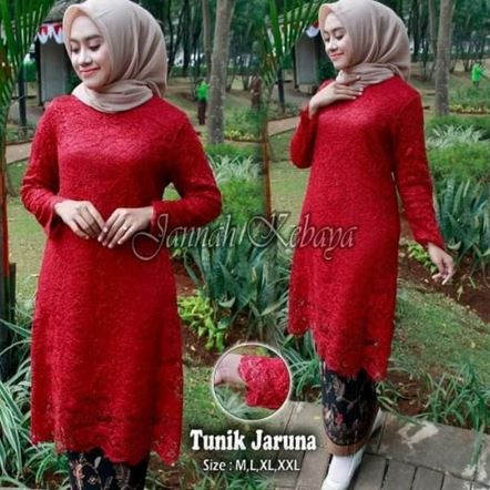 set kebaya tunik jaruna berkualitas