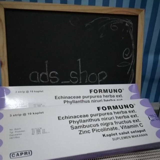 Formuno Caplet Suplemen Imun Immunomodulator Vitamin Daya Tahan Tubuh ED Maret 2022