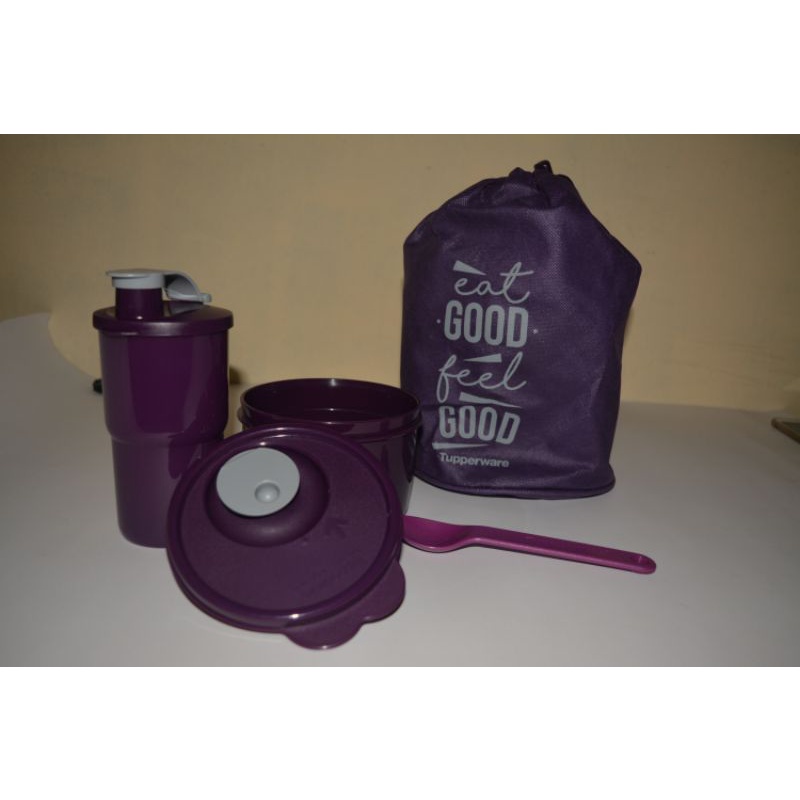 SALE RED AND PURPLE BLUSH TEMPAT BEKAL BY TUPPERWARE