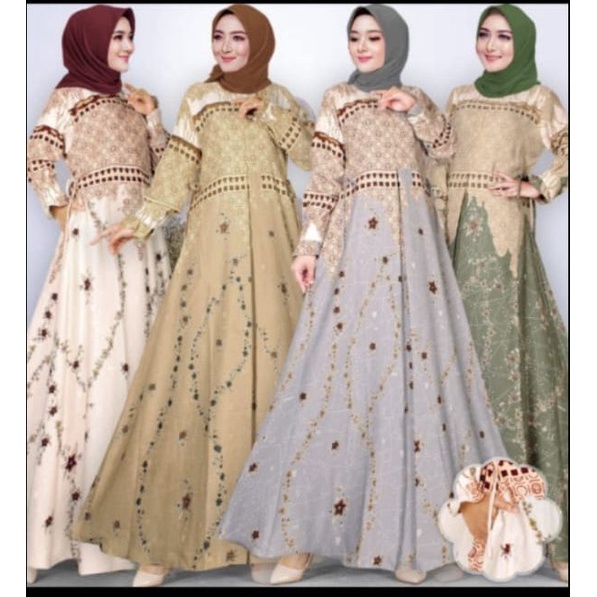 GAMIS MAXMARA LUXUGRY..GRATIS ONGKIR TANPA MINIMAL BELANJA/GAMIS MURAH MERIAH PROMO/GAMIS TERBARU 20