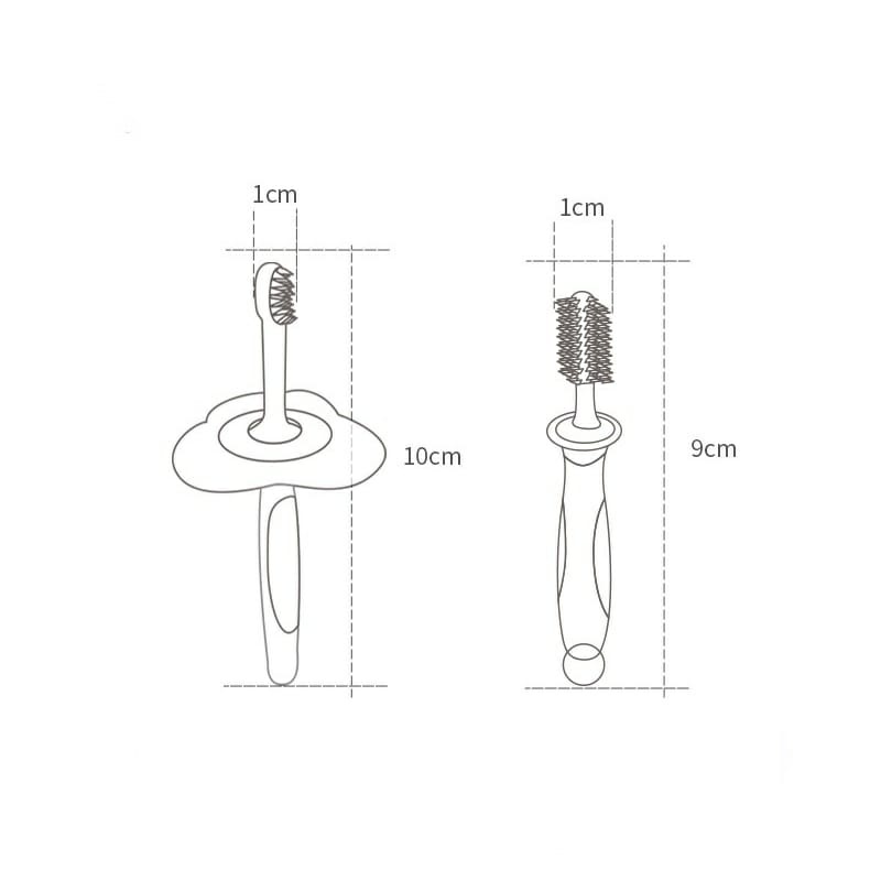 BBET Baby toothbrush and tongue coating brush | Sikat gigi dan alat bersih lidah bayi