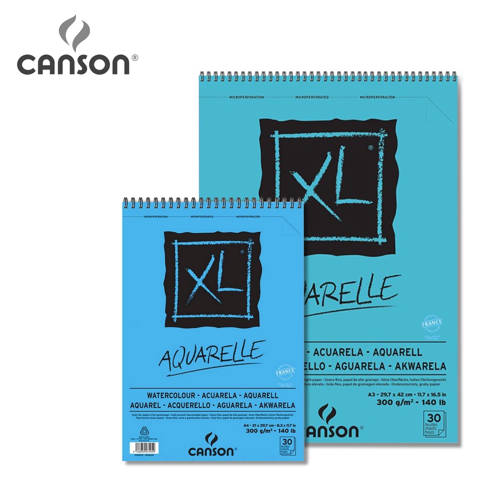 

Canson XL Aquarelle Drawing Pad A3 / A4