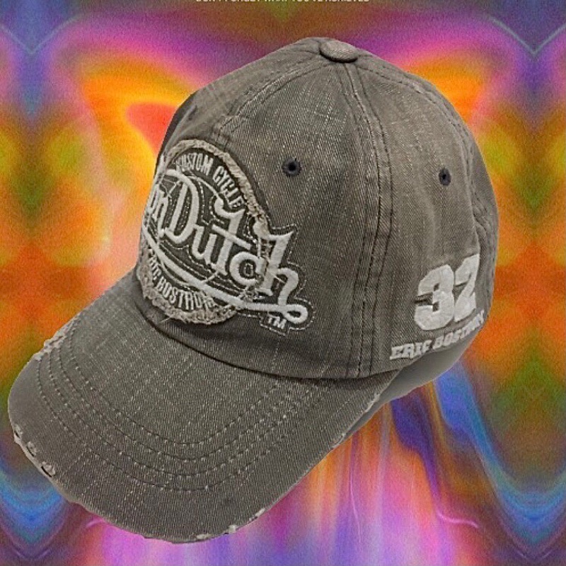 topi vintage rare grey von dutch