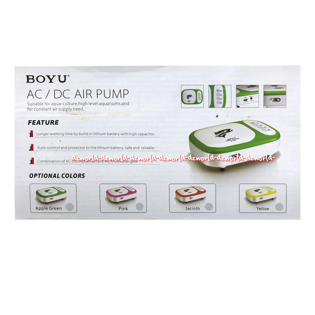 Boyu AC DC Air Pump Combination Adaptor Aquarium S-1801 Alat Adaptor Boyyu