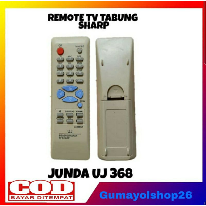 REMOTE MULTI UNTUK TV SHARP 368 SA (SHARP PUTIH)