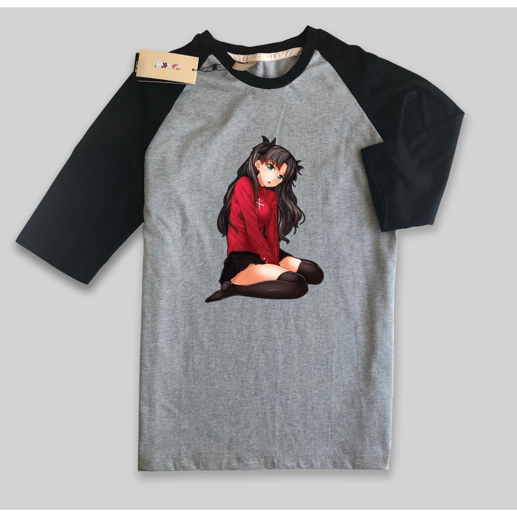 Kaos Raglan Anime Fate Rin Tohsaka Stay Night