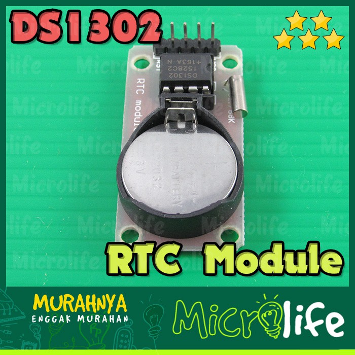 DS1302 REAL TIME CLOCK MODULE RTC DS-1302 BATTERY