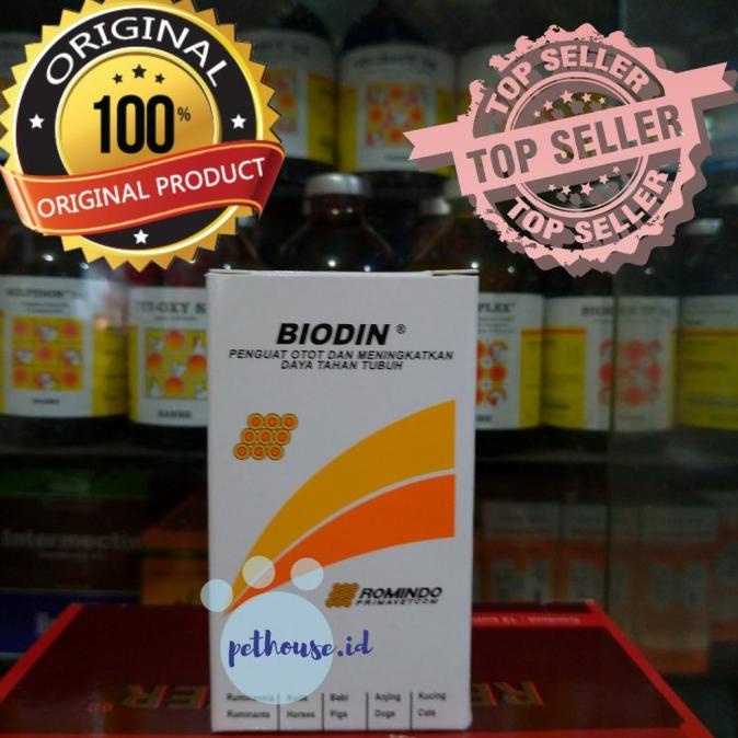 ORIGINAL Biodin penguat otot dan stamina hewan ternak/ obat injeksi