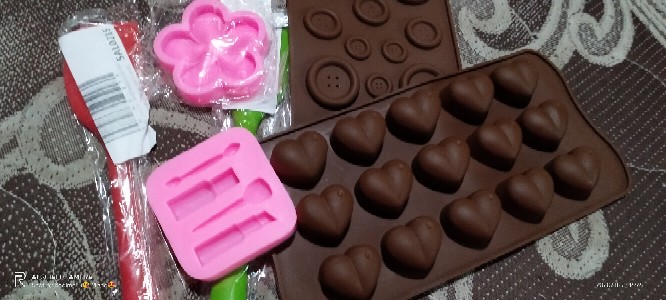 [bayar Di Tempat]peralatan Baking: Cetakan Fondant Kue/jelly/coklat Bahan Silikon Bentuk Hati