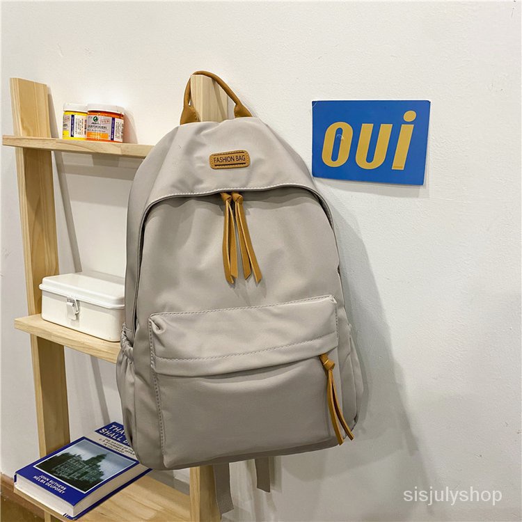 #Sisjuly# Ransel Wanita Baru Tas Sekolah Berkapasitas Besar Siswa Sekolah Menengah Ransel Kasual Sed