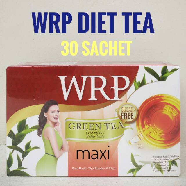 WRP Diet Green Tea Sugar Free - Teh Hijau Diet Bebas Gula