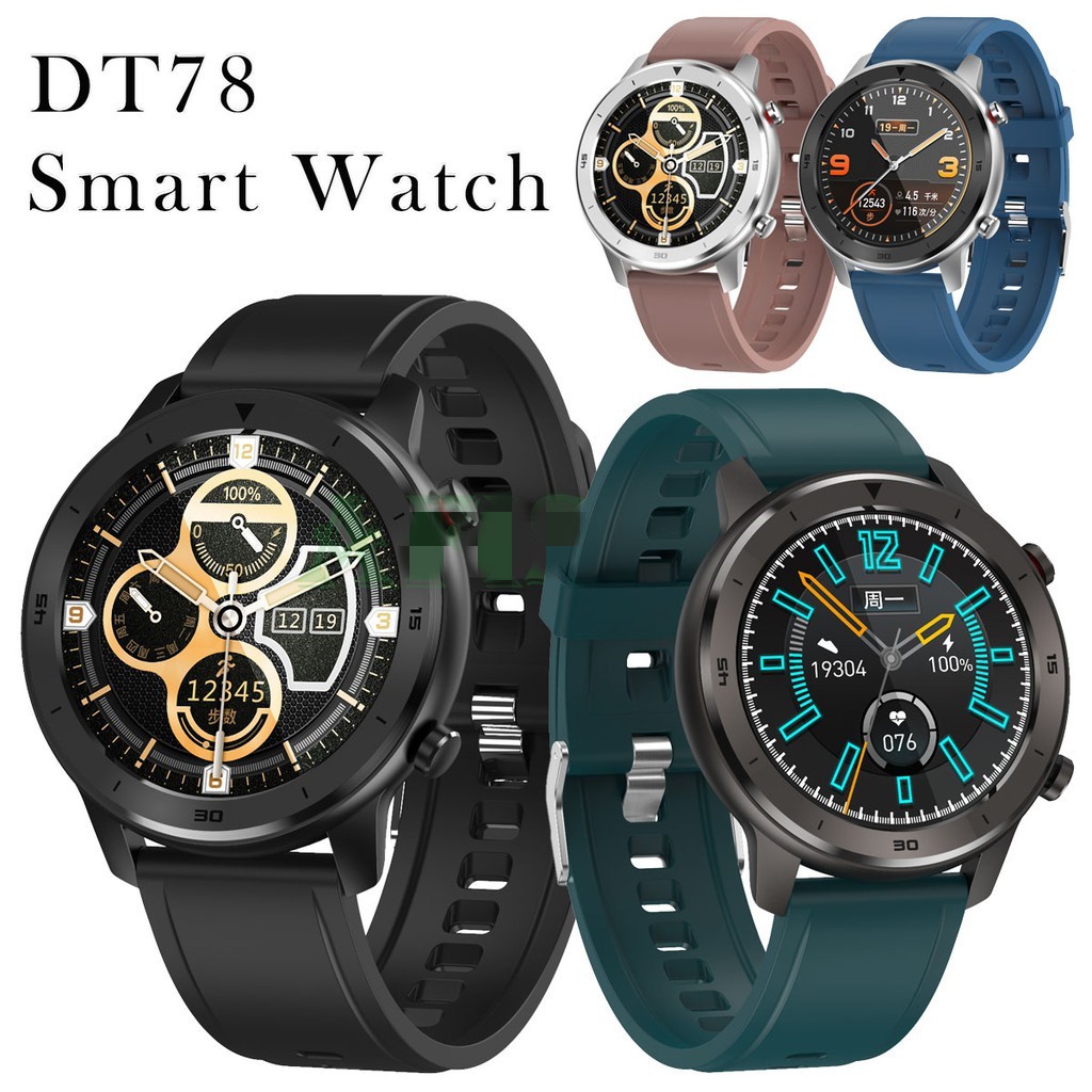 Dt No 1 Dt78 Smartwatch Sport Fitness Tracker Dengan Monitor Detak Jantung Shopee Indonesia