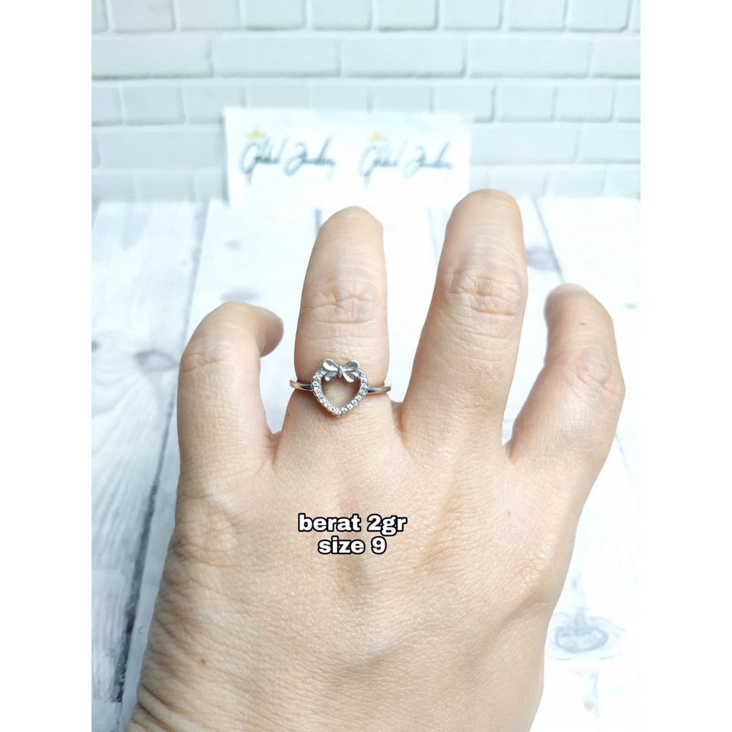 CINCIN LOVE PITA KUPU MATA PERAK ASLI S925 GLOBAL JEWELLERY CL053