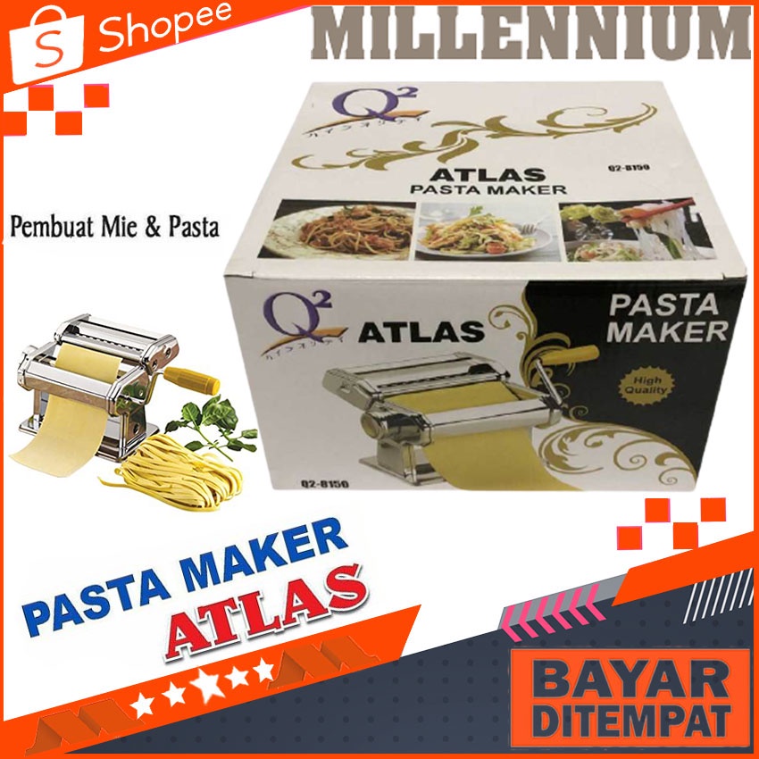 Pasta Maker Q2 Nagako ATLAS  Gilingan Molen Gilingan Mie Stainless