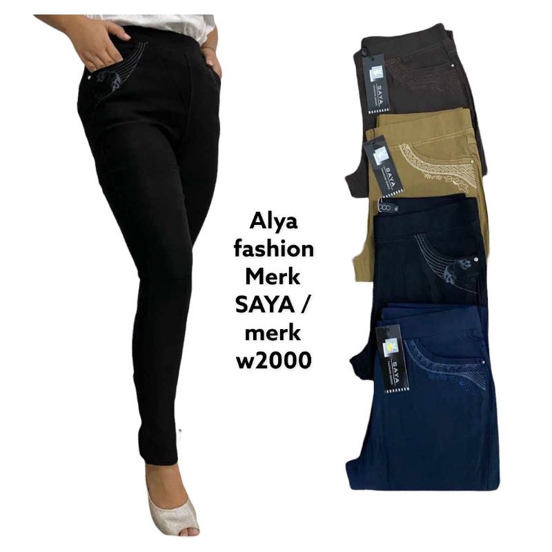 celana panjang wanita merk SAYA /celana W2000/celana import wanita