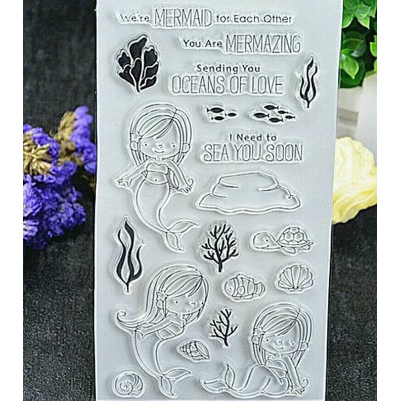 

Clear stamp - Mermaid