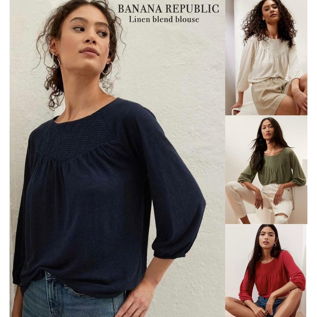 BNN Rep** shirt women top linen blouse