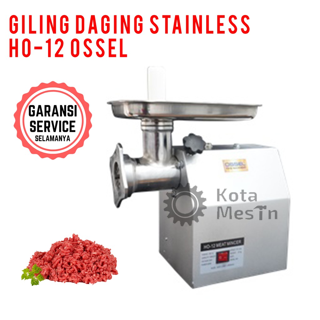 GILING DAGING LISTRIK HO12 Ossel Gilingan Daging Listrik + Cetak Sosis Mesin gilingan daging MURAH