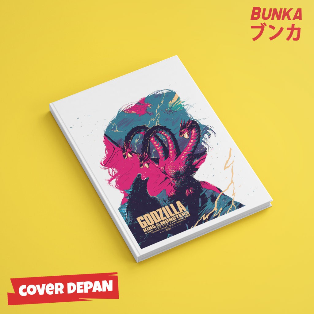 Notebook Godzilla 3A Hardcover A5 Buku Tulis Catatan Note Agenda Planner Jurnal