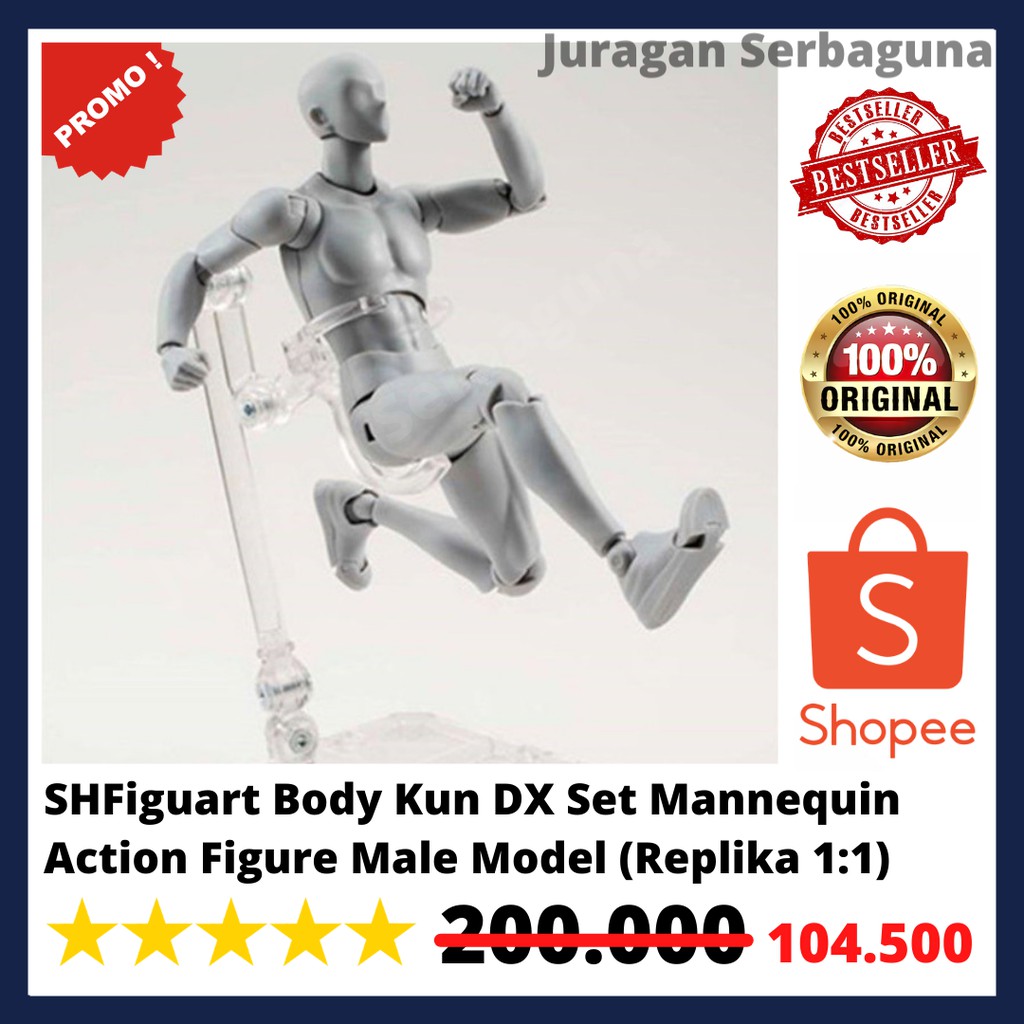 SHFiguart Body Kun DX Set Mannequin Action Figure Male Model Replika