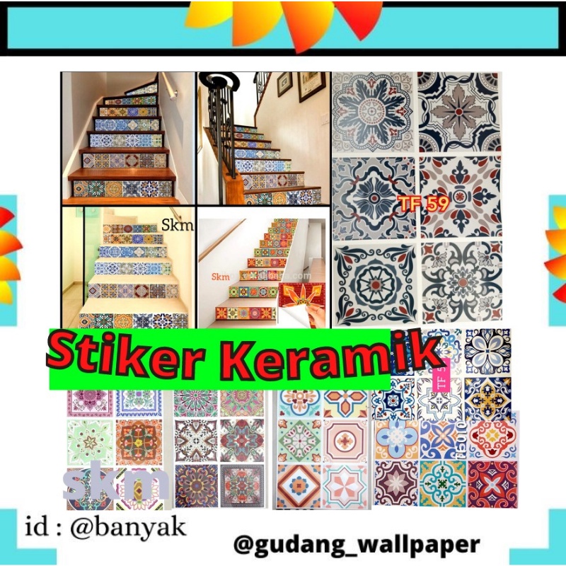 [GD] TF  WALLSTIKER LANTAI MEJA WALLPAPER PAPER DAPUR ANAK TANGGA DINDING TEMPELAN KAMAR MANDI WALPAPER WELPEPER PINTU KACA DEKORASI KRAMIK DINDING DAPUR TEGEL DECOR LEMARI KITCHEN SET DECOR TEMBOK KOMPOR MURAH -WALLSTICKER WALL STICKER SETIKER STIKER