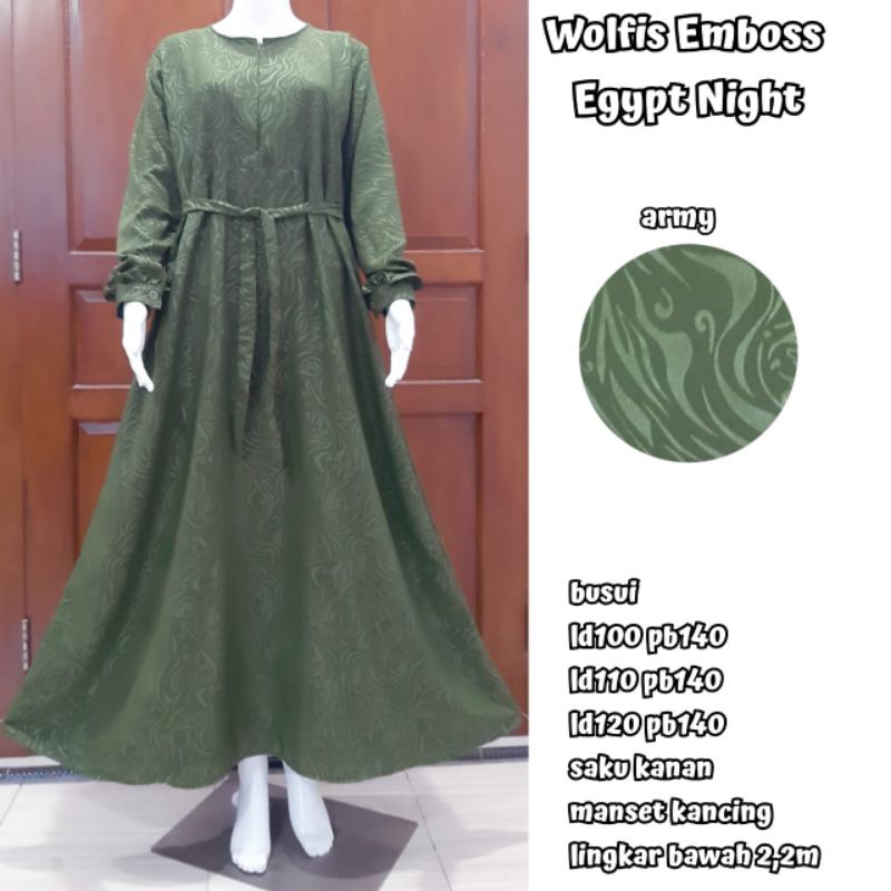 gamis syari wolfis embos motif-2