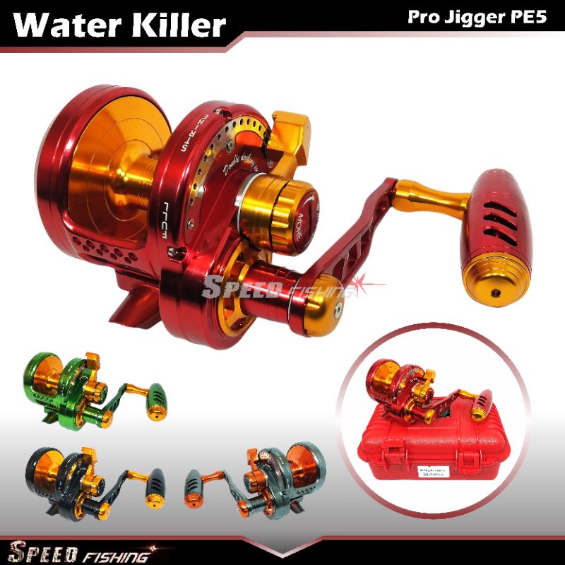 Reel Water Killer Pro Jigger PE 5 PJ50NL PJ50NR Overhead Jigging Saltwater