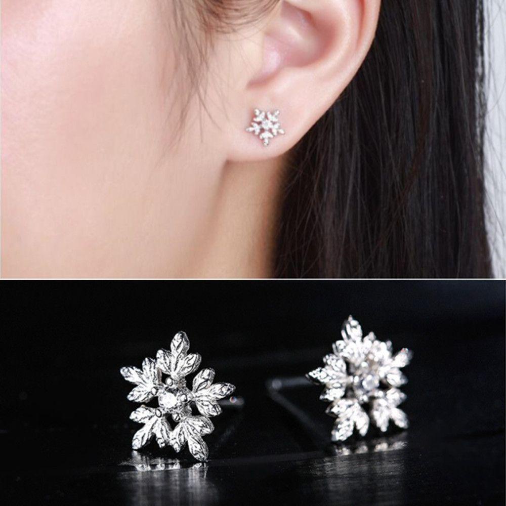 Preva Wanita Anting Tusuk Wanita Perhiasan Pesta Pernikahan Simple925 Sterling Silver