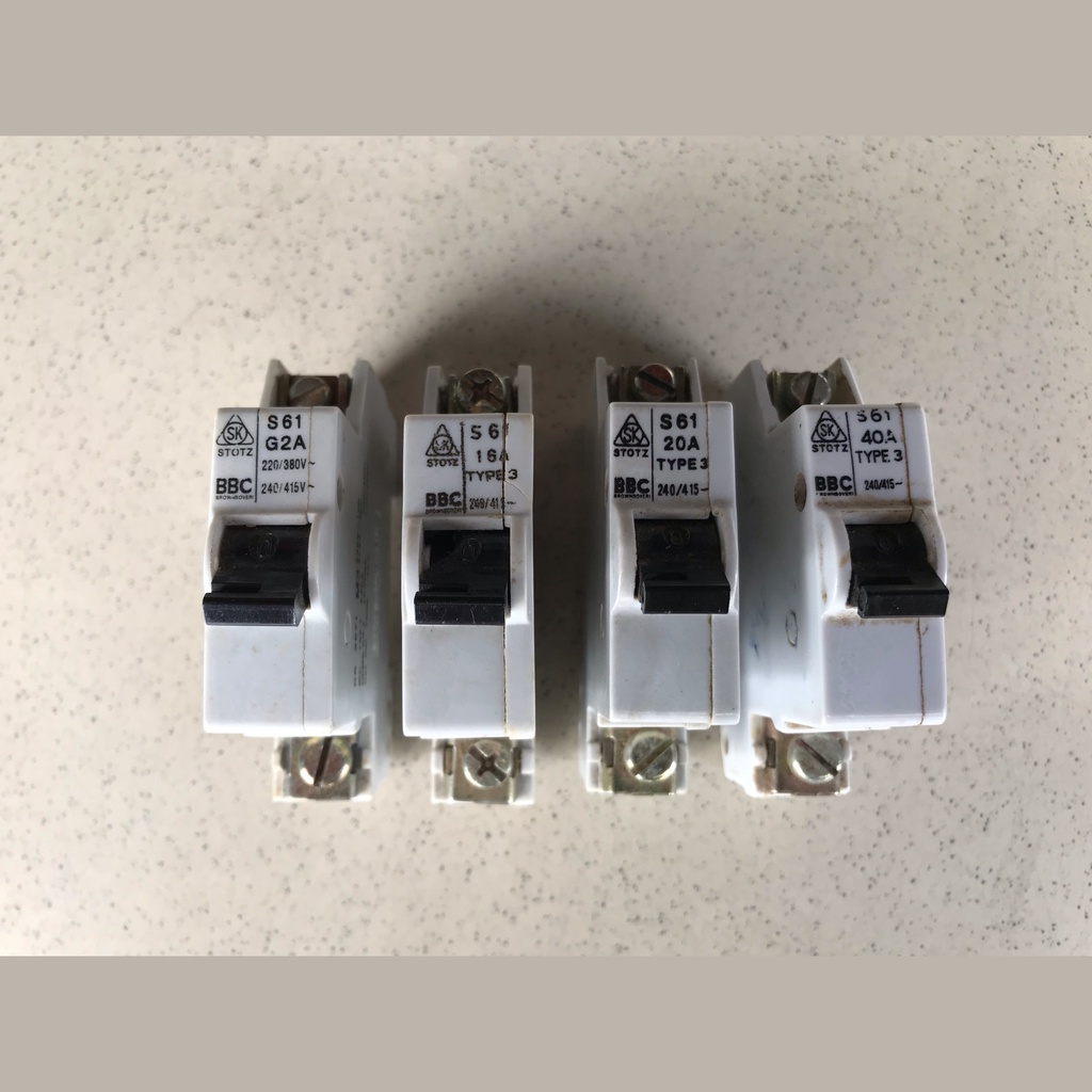 MCB 1 Phase BBC STOTZ 2A / 16A / 20A / 40A