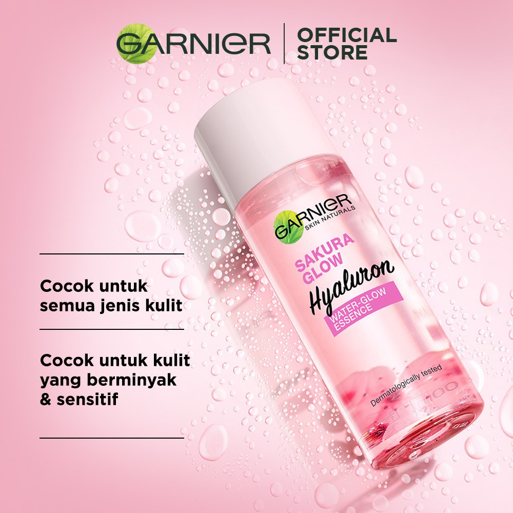 ❄️MATCHA❄️ GARNIER SAKURA GLOW HYALURON WATER - GLOW ESSENCE 100ml