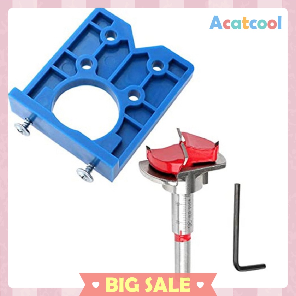 35mm Guide Hinge Hole Drilling Jig Conceal Locator Hole Opener Drill Tools