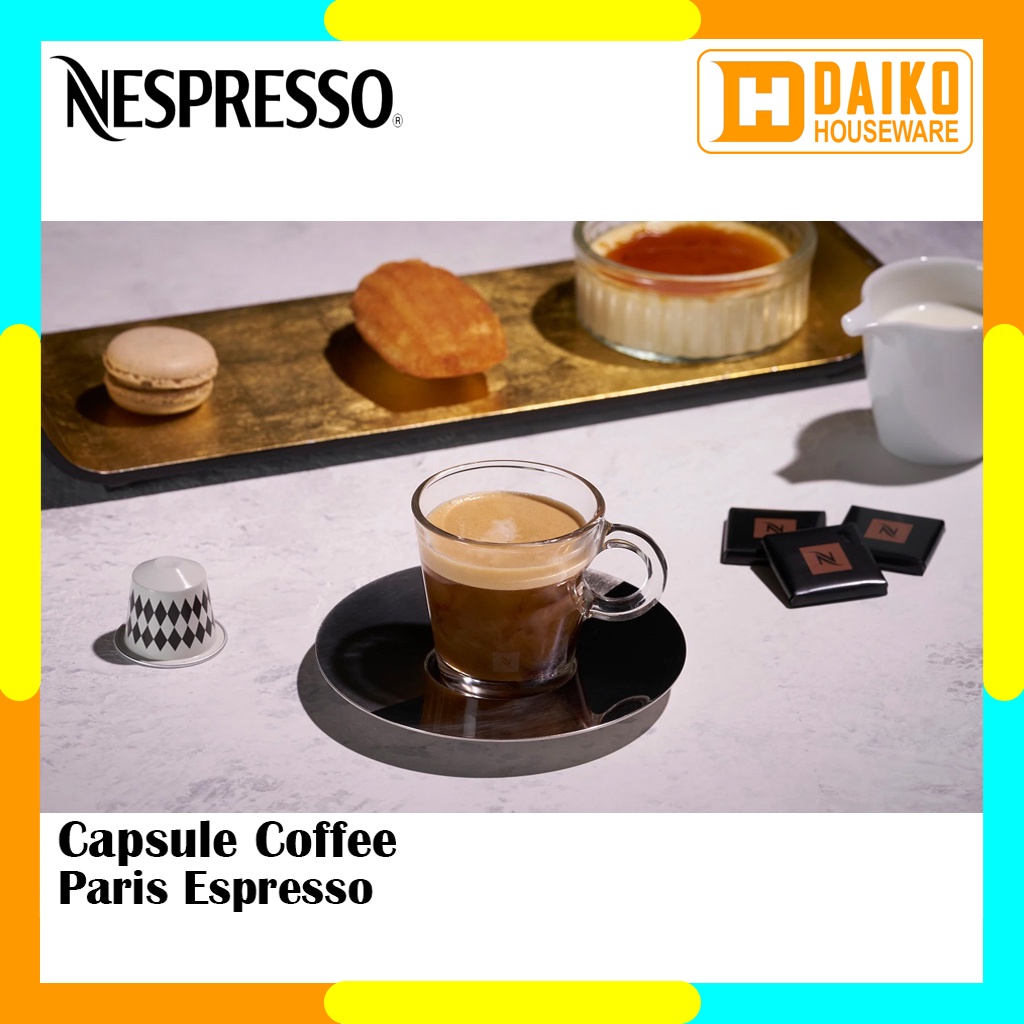 Capsule Nespresso Paris Espresso Original Nestle 1 Pack - Coffee World Explorations Kopi Kapsul Expired Panjang