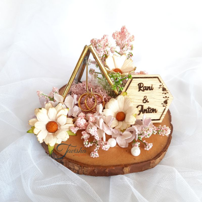 Box Cincin Terarium / Tempat Cincin Rustic