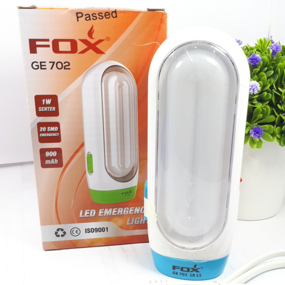 Senter Fox 701 senter emergency 701 Led Terang Tahan 3 jam lampu darurat senter darurat