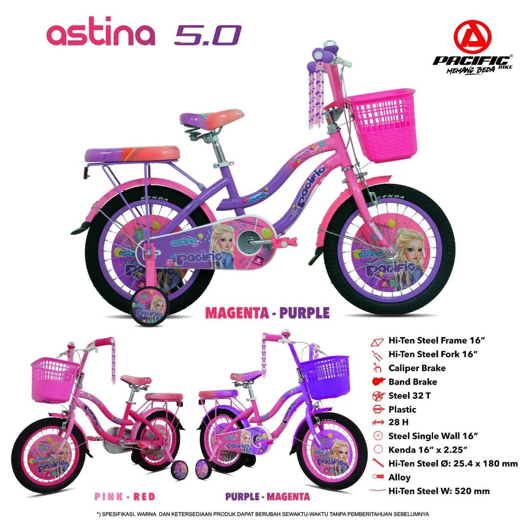 Sepeda Mini 16 Pacific Astina 5.0