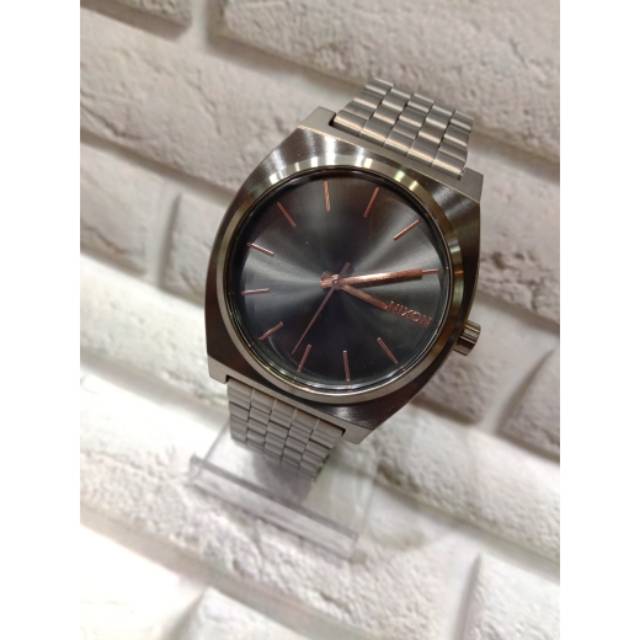 Jam Tangan Unisex Cewek / Cowok Nixon A0453785 Tali Besi / Stainless steel