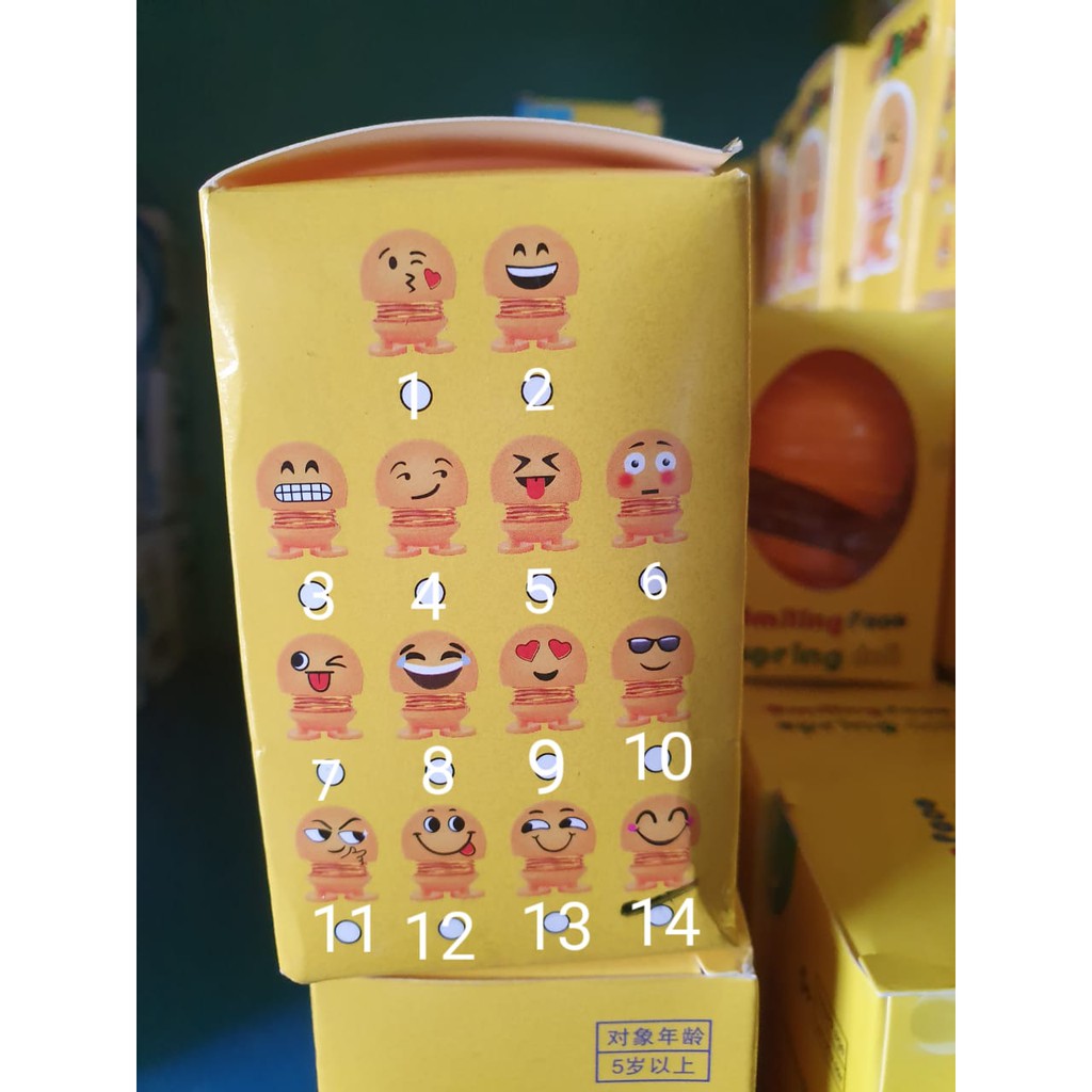 [IMPORT] - Hiasan Pajangan Mobil Dashboard Emoji Smile Face Car Display Kode HPM2